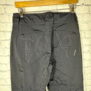 Columbia Snow Pants Womens M Titanium Omni Tech Waterproof Breathable Black Ski